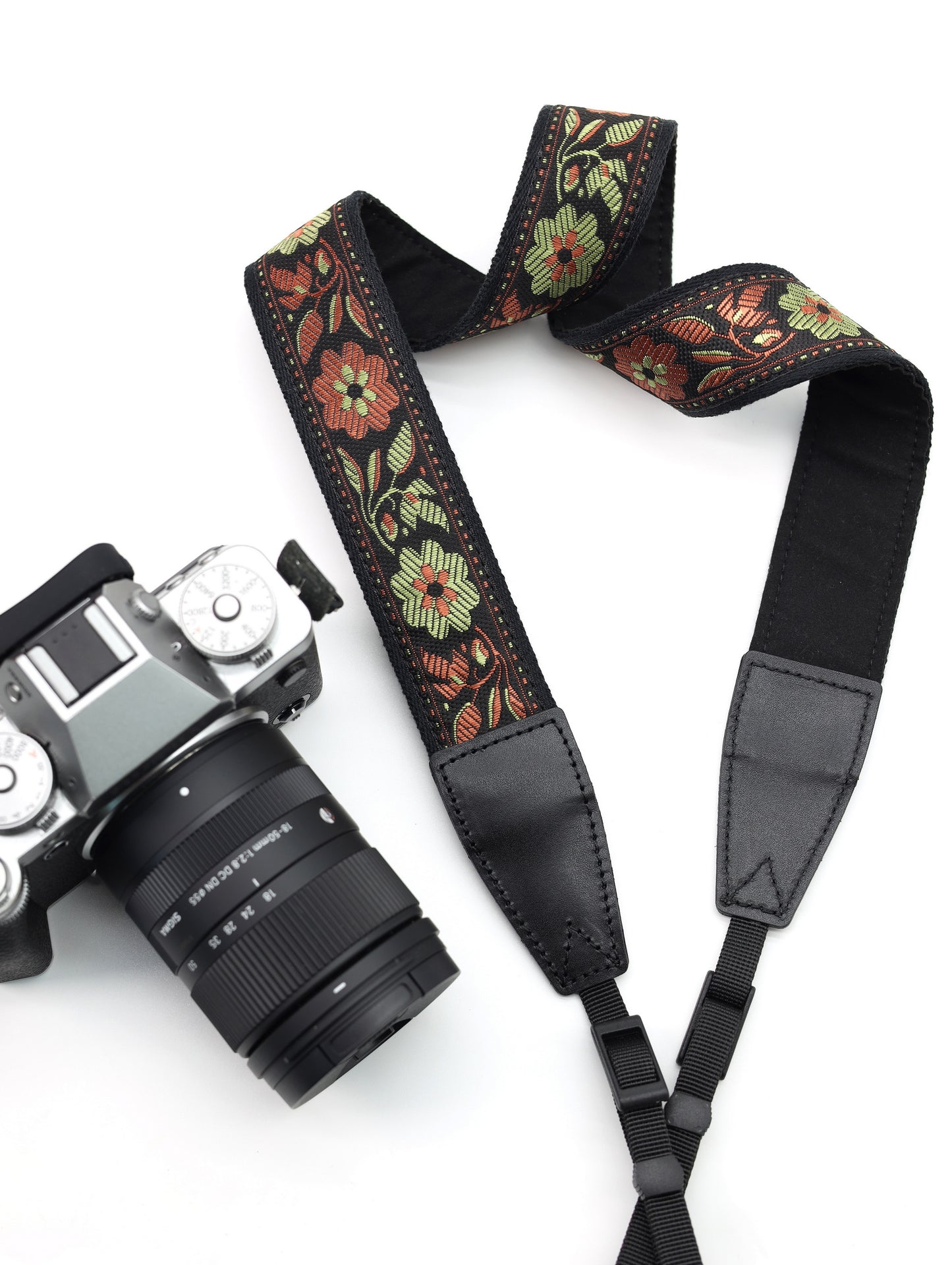 Embroidered Ribbon Camera Strap | Photography Accessories | Holiday Gift | 1.5“ Width